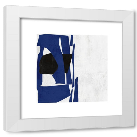 Moon Adrift V White Modern Wood Framed Art Print by Wang, Melissa