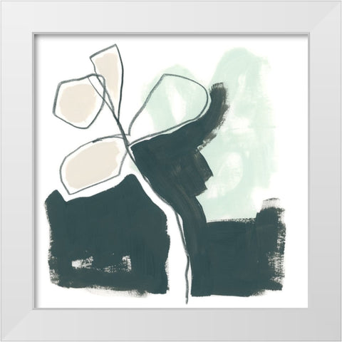 Loop Gesture II White Modern Wood Framed Art Print by Vess, June Erica