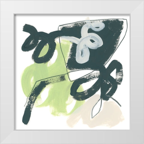 Loop Gesture IX White Modern Wood Framed Art Print by Vess, June Erica