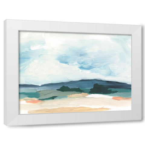 Pastel Vista II White Modern Wood Framed Art Print by Harper, Ethan