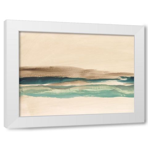 Layered Horizon I White Modern Wood Framed Art Print by Harper, Ethan