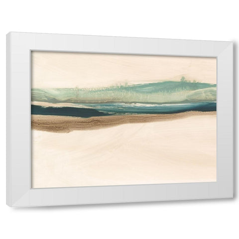 Layered Horizon II White Modern Wood Framed Art Print by Harper, Ethan