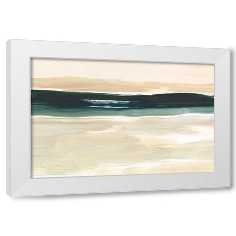 Sand And Sea II White Modern Wood Framed Art Print by Harper, Ethan