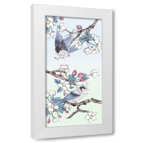 Whispers of Spring II White Modern Wood Framed Art Print by Wang, Melissa