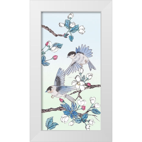 Whispers of Spring III White Modern Wood Framed Art Print by Wang, Melissa