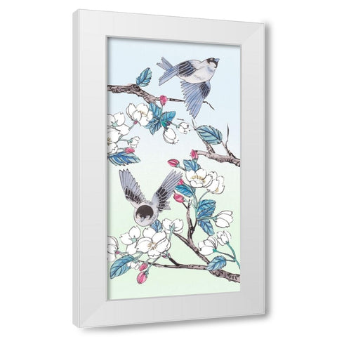 Whispers of Spring IV White Modern Wood Framed Art Print by Wang, Melissa