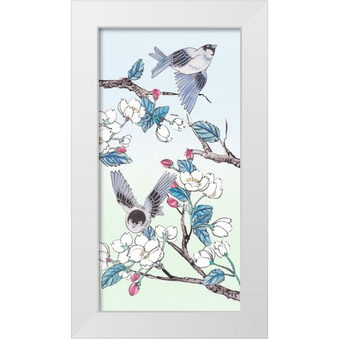 Whispers of Spring IV White Modern Wood Framed Art Print by Wang, Melissa