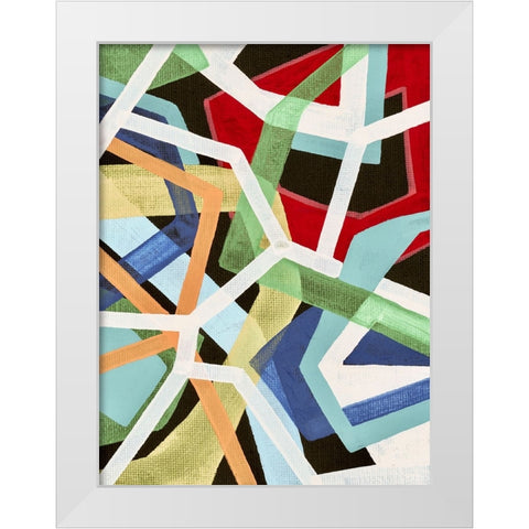 Magnetic Color I White Modern Wood Framed Art Print by Galapon, Nikki