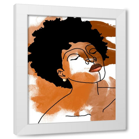 Phenomal Women IV White Modern Wood Framed Art Print by Saunders, Alonzo