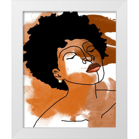 Phenomal Women IV White Modern Wood Framed Art Print by Saunders, Alonzo