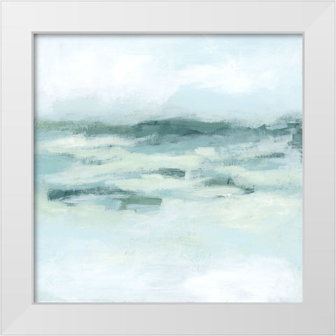 Graceful Coast I White Modern Wood Framed Art Print by Vess, June Erica