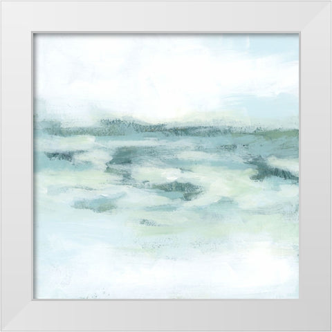 Graceful Coast II White Modern Wood Framed Art Print by Vess, June Erica