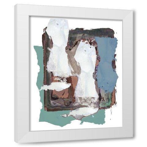 Brights Soft Wash I White Modern Wood Framed Art Print by Cartissi