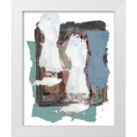 Brights Soft Wash I White Modern Wood Framed Art Print by Cartissi