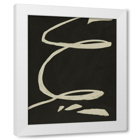 Neutral Spring III White Modern Wood Framed Art Print by Green, Jacob