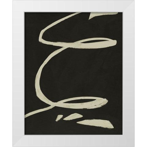Neutral Spring III White Modern Wood Framed Art Print by Green, Jacob