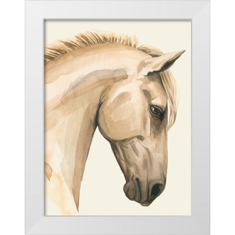 Golden Palomino I White Modern Wood Framed Art Print by Popp, Grace