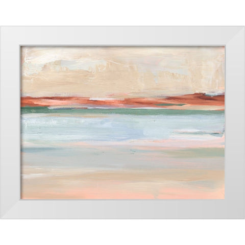 Sienna Horizon II White Modern Wood Framed Art Print by Harper, Ethan