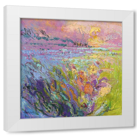 Among the Green Pastures IV White Modern Wood Framed Art Print by Fagan, Dorothy