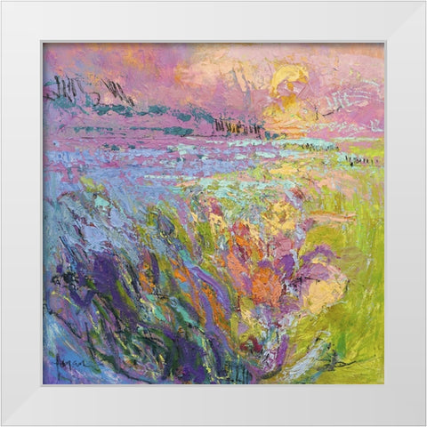 Among the Green Pastures IV White Modern Wood Framed Art Print by Fagan, Dorothy