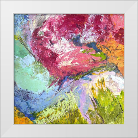 Bird in the Hand I White Modern Wood Framed Art Print by Fagan, Dorothy