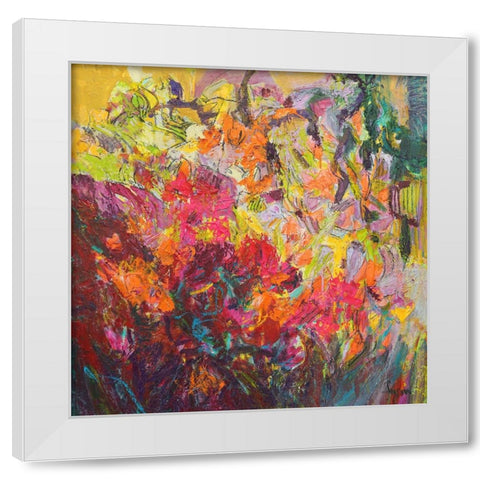 Blooming Heart II White Modern Wood Framed Art Print by Fagan, Dorothy