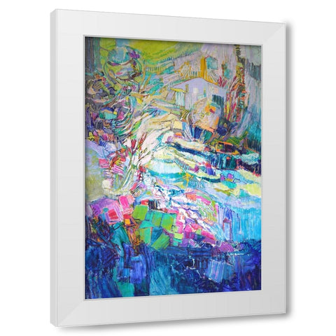 Gathering up the Goddess III White Modern Wood Framed Art Print by Fagan, Dorothy