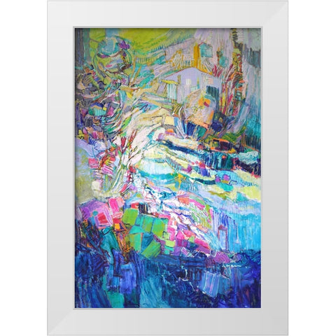 Gathering up the Goddess III White Modern Wood Framed Art Print by Fagan, Dorothy