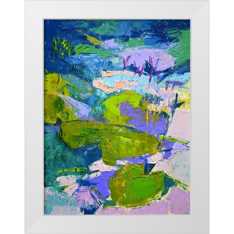 Glitter Me Happy I White Modern Wood Framed Art Print by Fagan, Dorothy