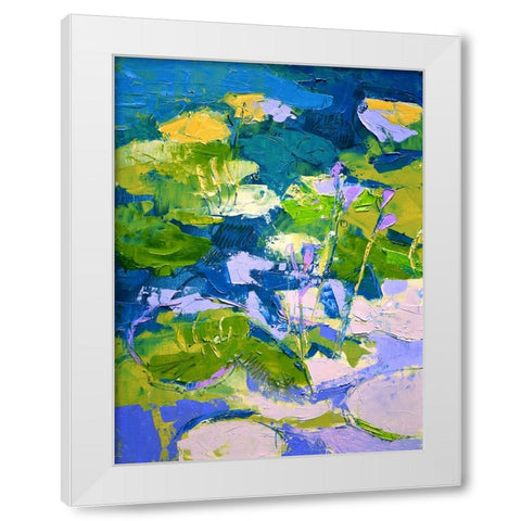 Glitter Me Happy II White Modern Wood Framed Art Print by Fagan, Dorothy