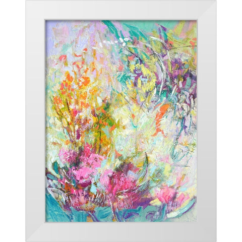 Graces Panel I White Modern Wood Framed Art Print by Fagan, Dorothy