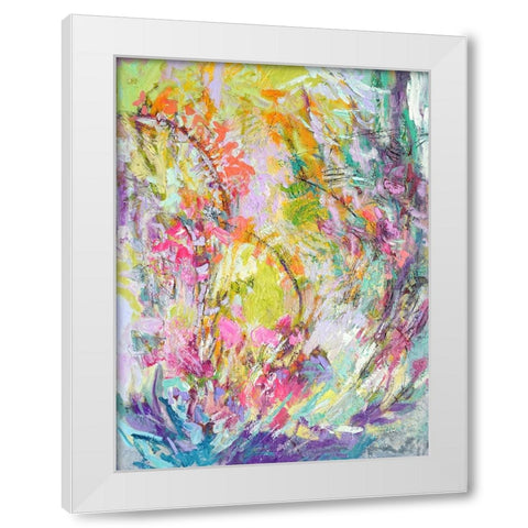 Graces Panel II White Modern Wood Framed Art Print by Fagan, Dorothy