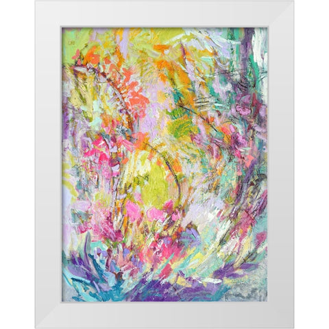 Graces Panel II White Modern Wood Framed Art Print by Fagan, Dorothy