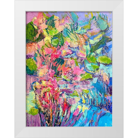 Hot Pink Goddess I White Modern Wood Framed Art Print by Fagan, Dorothy