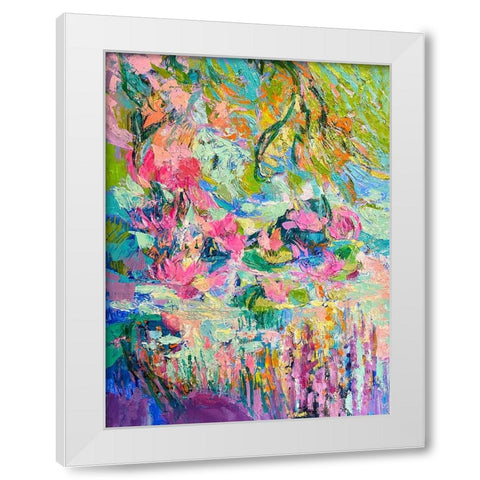 Hot Pink Goddess II White Modern Wood Framed Art Print by Fagan, Dorothy