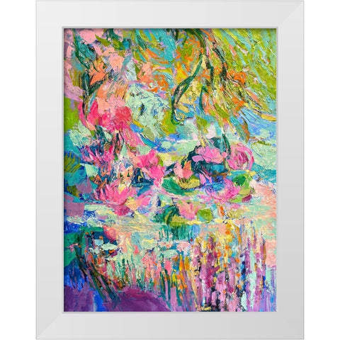 Hot Pink Goddess II White Modern Wood Framed Art Print by Fagan, Dorothy