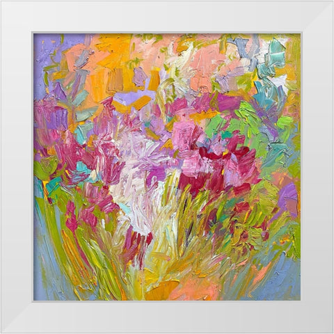 Hum Along With Me I White Modern Wood Framed Art Print by Fagan, Dorothy