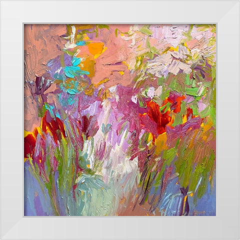 Hum Along With Me II White Modern Wood Framed Art Print by Fagan, Dorothy