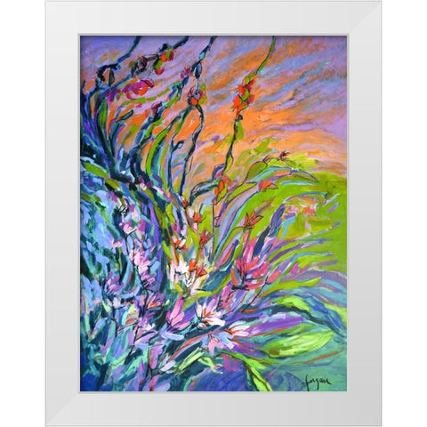 Unfettered Desires I White Modern Wood Framed Art Print by Fagan, Dorothy