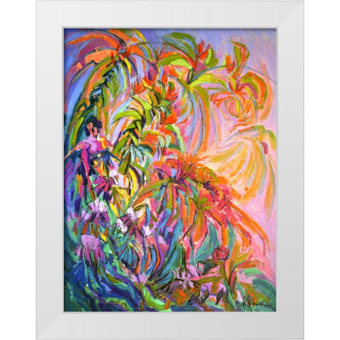 Unfettered Desires III White Modern Wood Framed Art Print by Fagan, Dorothy