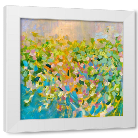 Sunrise on a Misty Morning II White Modern Wood Framed Art Print by Fagan, Dorothy