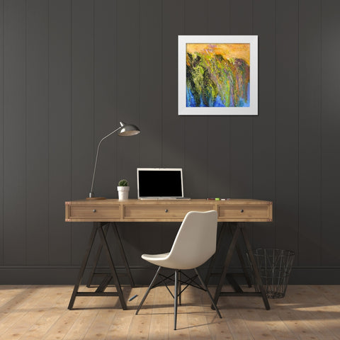 Marsh I Daybreak White Modern Wood Framed Art Print by Fagan, Dorothy