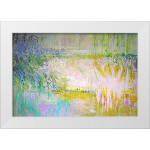 Etude White Modern Wood Framed Art Print by Fagan, Dorothy