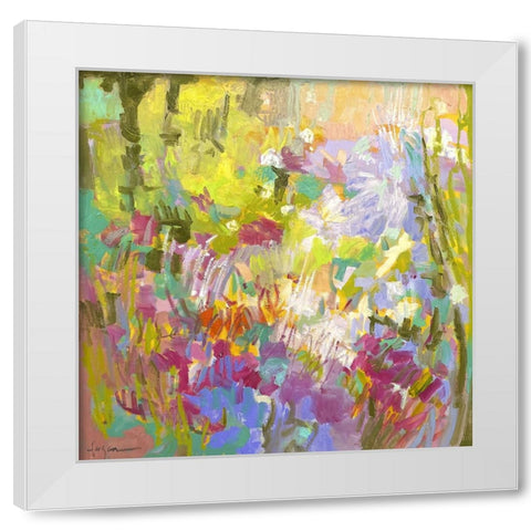 From My Garden Window V White Modern Wood Framed Art Print by Fagan, Dorothy