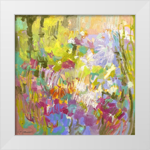 From My Garden Window V White Modern Wood Framed Art Print by Fagan, Dorothy