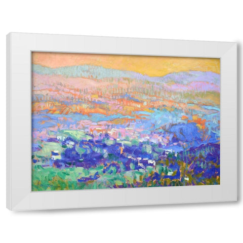 Meet Me and the Edge of Dreams White Modern Wood Framed Art Print by Fagan, Dorothy