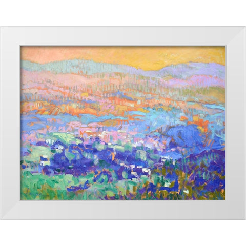 Meet Me and the Edge of Dreams White Modern Wood Framed Art Print by Fagan, Dorothy