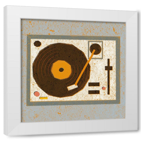 Bygone Beats I White Modern Wood Framed Art Print by Barnes, Victoria