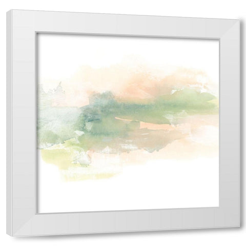 Patina Coastline I White Modern Wood Framed Art Print by Vess, June Erica