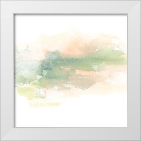 Patina Coastline I White Modern Wood Framed Art Print by Vess, June Erica